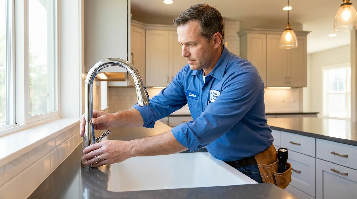 Kitchen faucet installation by Johns Plumbing LLC in Issaquah
