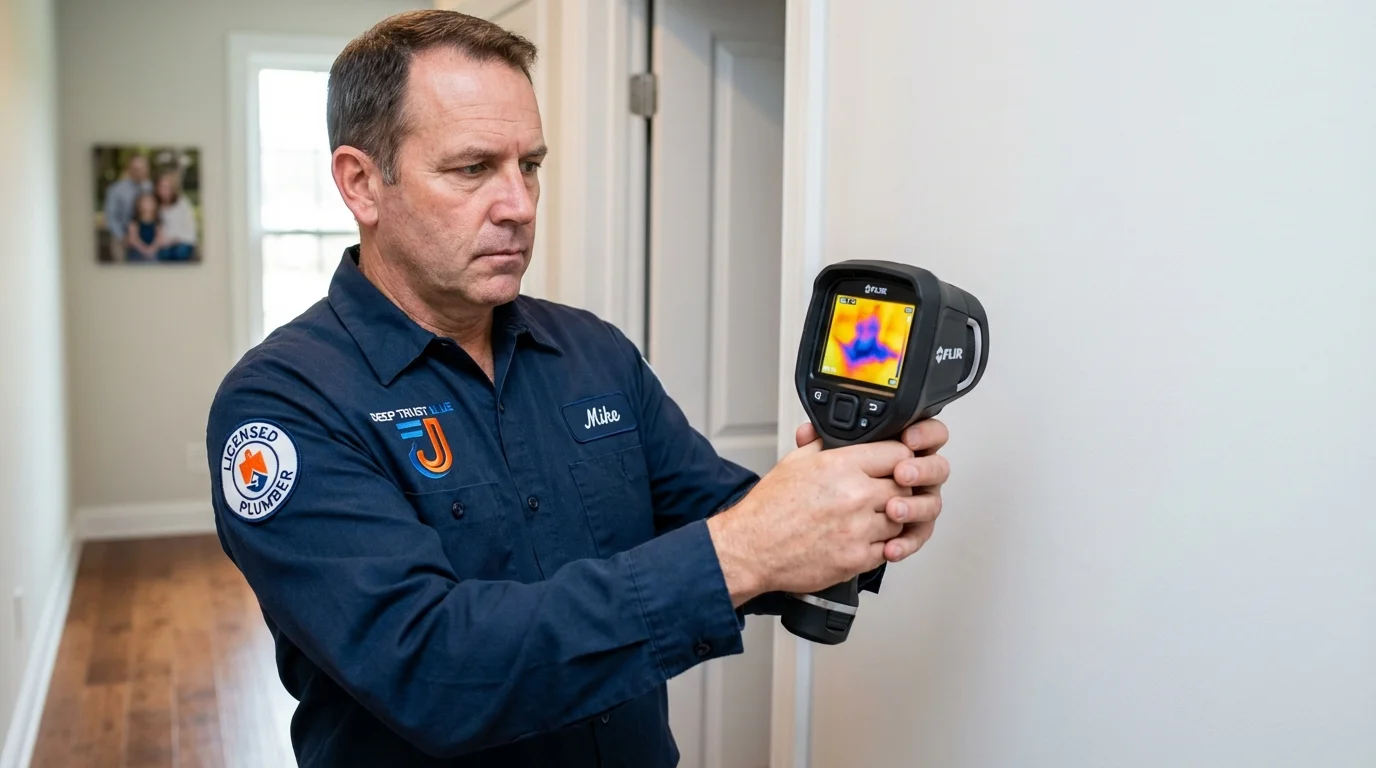 Thermal imaging leak detection by Johns Plumbing LLC in Issaquah